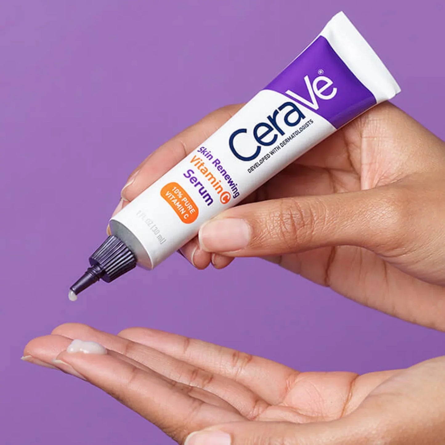 CeraVe Skin Renewing Vitamin C Serum (1 fl. oz.) - Brightening Serum for Radiant, Even Skin Tone