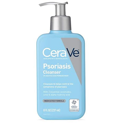 CeraVe Psoriasis Cleanser (8 fl. oz.) - Gentle Exfoliating Cleanser for Dry, Itchy Skin Relief