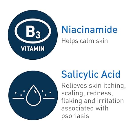 CeraVe Psoriasis Cleanser (8 fl. oz.) - Gentle Exfoliating Cleanser for Dry, Itchy Skin Relief