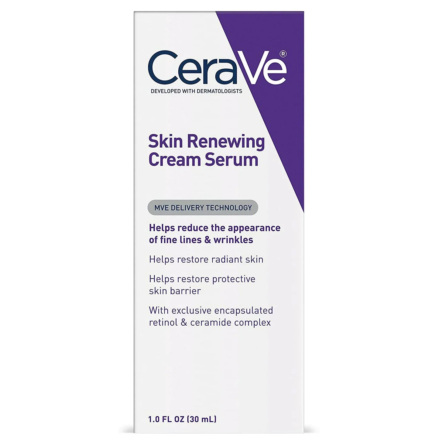 CeraVe Skin Renewing Retinol Serum (1 fl. oz.) - Anti-Aging Serum with Retinol for Smoother, Youthful Skin