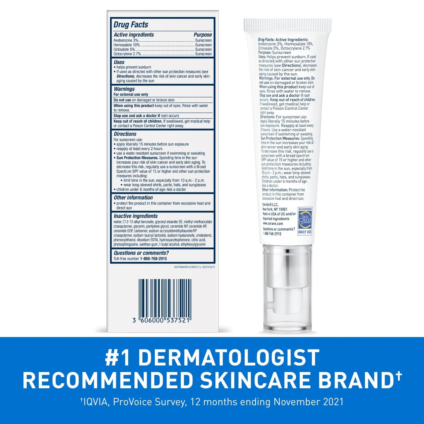 CeraVe Ultra-Light Moisturizing Face Lotion with SPF 30 (1.7 fl. oz.) - Lightweight Hydration & Sun Protection